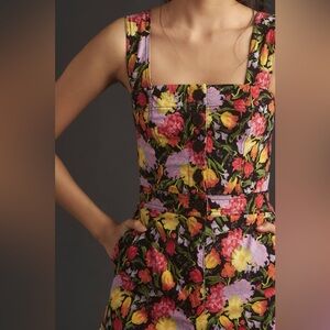 NWT- Anthropologie Maeve Yukiko Noritake Portside Button-Front Romper